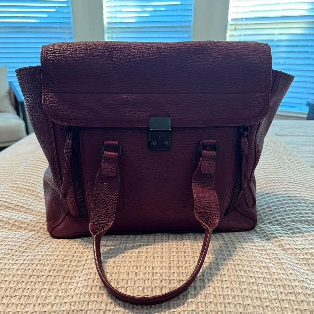 Phillip Lim 3.1 Burgundy Leather Bag